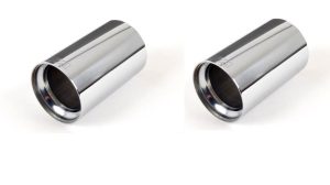 BMW NEW GENUINE 2 3 4 5 6 SERIES M PERFORMANCE EXHAUST TIP CHROME FINISH 2 PCS
