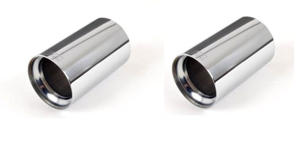 BMW NEW GENUINE 2 3 4 5 6 SERIES M PERFORMANCE EXHAUST TIP CHROME FINISH 2 PCS