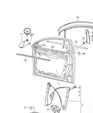 NEW GENUINE VW PASSAT B7 10-15 FRONT RIGHT O/S DOOR BLACK DYNAUDIO TWEETER COVER 3AA837974A9B9 - Image 3