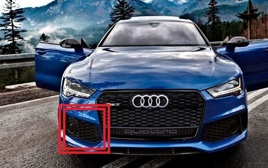NEW GENUINE AUDI RS7 14-17 O/S RIGHT FRONT BUMPER FOG LIGHT GRILL 4G8807682GT94 - Image 3
