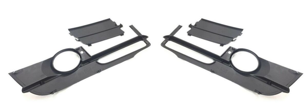 GENUINE AUDI A6 C6 07-11 ALLROAD O/S RIGHT N/S LEFT BUMPER FOG LIGHT GRILL SET - Image 4