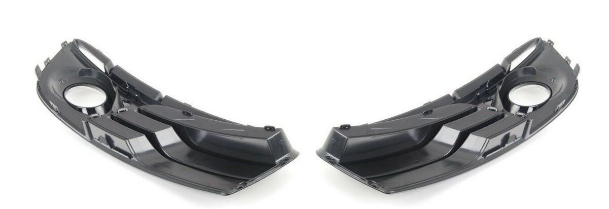 NEW GENUINE AUDI Q5 2013-2016 FRONT LEFT RIGHT BUMPER GRILL FOG LIGHT BLACK SET - Image 4