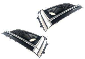 NEW GENUINE AUDI S5 2017-2018 FRONT BUMPER O/S RIGHT N/S LEFT FOG GRILL SET