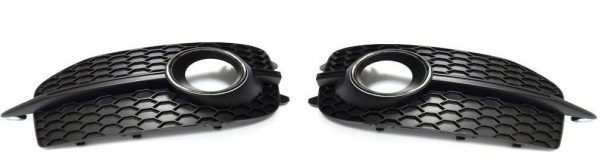NEW GENUINE AUDI Q3 S-LINE 2012-2014 LEFT RIGHT BUMPER FOG LIGHT GRILL SET - Image 2