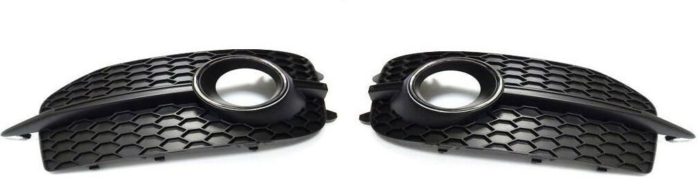 NEW GENUINE AUDI Q3 S-LINE 2012-2014 LEFT RIGHT BUMPER FOG LIGHT GRILL SET - Image 2