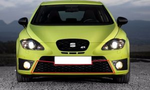 GENUINE SEAT LEON CUPRA FR 06-13 FRONT CENTER GRILL BLACK 1P0853667D  9B9