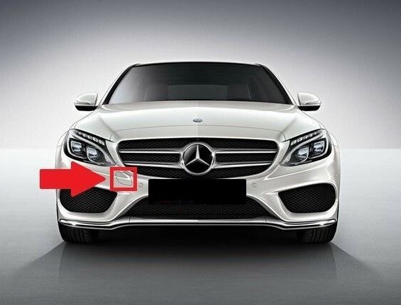 NEW GENUINE MERCEDES BENZ MB C W205 AMG FRONT BUMPER TOW HOOK EYE COVER PRIMED A20588507249999 - Image 4