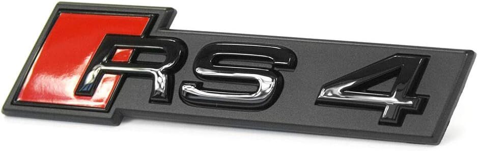 NEW GENUINE AUDI RS4 2018- FRONT BUMPER CENTER GRILL BLACK RS4 BADGE EMBLEM 8W0853736CT94