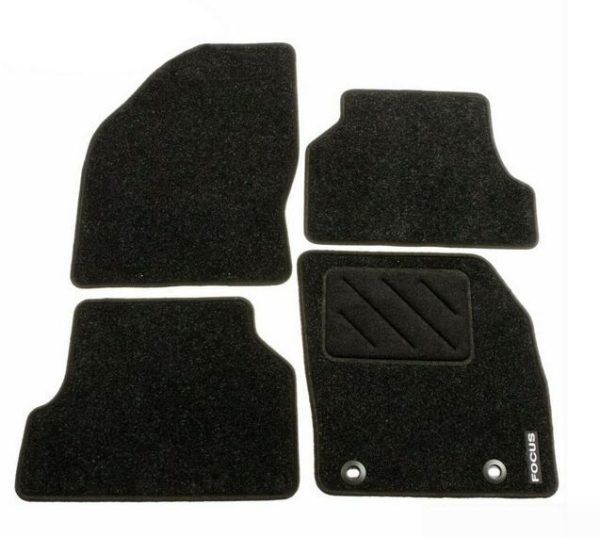NEW GENUINE FORD FOCUS MK2 2004-2011 FRONT AND REAR BLACK FLOOR MATS RHD 1324714