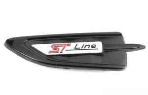 NEW GENUINE FORD KUGA 17- FRONT WING CARBON BLACK ST LINE BADGE EMBLEM LEFT N/S 2230516