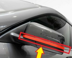 NEW GENUINE MERCEDES BENZ A W176 A45 AMG EDITION RED MIRROR DECAL TRIM STRIP A1769871075