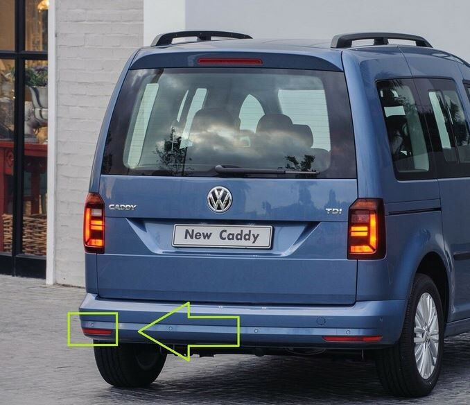 NEW GENUINE VW CADDY 16-17 REAR BUMPER LEFT N/S REFLECTOR 2K5945105D - Image 2
