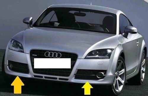 NEW GENUINE AUDI TT 8J 06-14 FRONT BUMPER O/S RIGHT N/S LEFT FOG LIGHT GRILL SET - Image 4