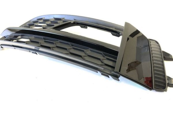 AUDI GENUINE A4 S4 13-16 S-LINE BUMPER N/S LEFT FOG LIGHT GRILL BLACK 8K0807681Q01C - Image 4