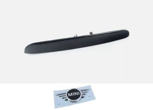 NEW GENUINE MINI F55 F56 F57 BLACK REAR TRUNK HANDLE WITH CAMERA HOLE + EMBLEM