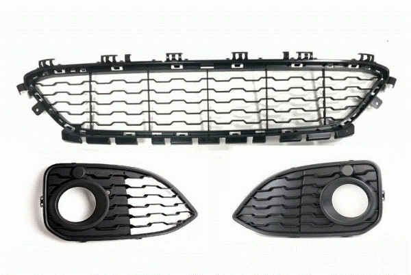 NEW GENUINE BMW 1 F20 F21 LCI 15-17 FRONT M SPORT BUMPER LOWER GRILL SET KIT
