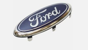NEW GENUINE FORD FIESTA 01-08 FRONT BUMPER CENTER GRILLE OVAL FORD BADGE EMBLEM 2108761