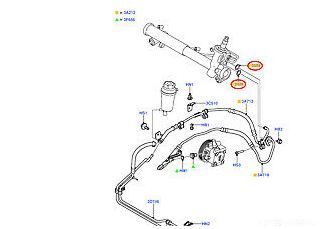 NEW GENUINE FORD FOCUS/FOCUS C-MAX 03-08 POWER STEERING HOSE O RING SET 1332662 - Image 2