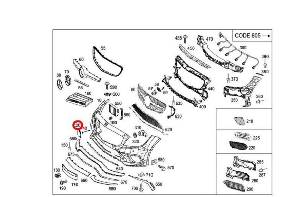 NEW GENUINE MERCEDES BENZ CLS AMG 63 S 11-18 FRONT BUMPER TOWING HOOK COVER CAP A21888507269999 - Image 2
