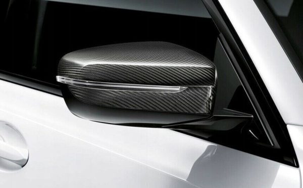 NEW GENUINE BMW 3 SERIES G20 G21 OUTSIDE MIRROR SHROUD CARBON PAIR SET - Image 2