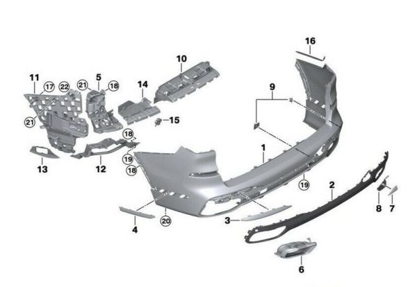 NEW GENUINE BMW G07 X7 M SPORT REAR PANEL ROCKER MOULDINGS PAIR SET LEFT RIGHT - Image 3