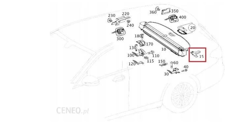 NEW GENUINE MERCEDES BENZ C W205 13-16 ROLLER BLIND REPAIR LEFT A20581201009051 - Image 2