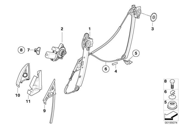 BMW GENUINE NEW E81 E82 E88 FRONT DOOR SPEAKER TWEETER COVER HARMAN KARDON LEFT 51337270889 - Image 3