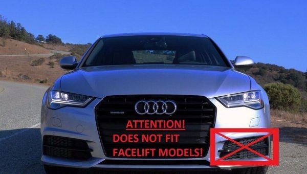 AUDI GENUINE A6 C7 S LINE BUMPER GRILL FOG LIGHT SURROUND LEFT AND RIGHT PAIR - Image 2