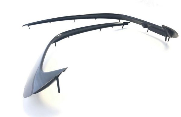 NEW GENUINE MERCEDES A W176 2015- AMG FRONT BUMPER BLACK FLICKS AND GRILLS SET - Image 4