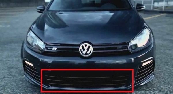NEW GENUINE VW GOLF MK6 R 09-13 FRONT BUMPER GRILL SET - Image 3