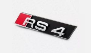 NEW GENUINE AUDI RS4 2018- FRONT BUMPER CENTER GRILL CHROME RS4 BADGE EMBLEM 8W0853736C2ZZ