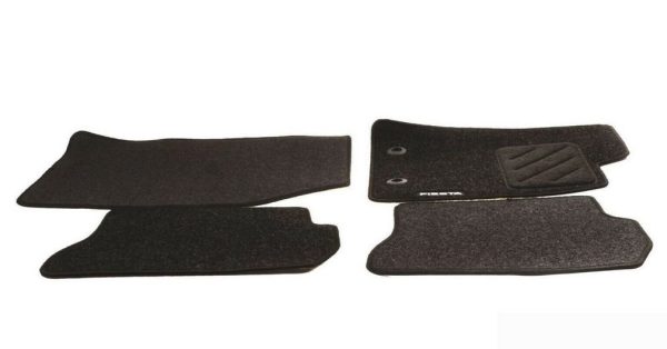 NEW GENUINE FORD FIESTA 01-08 FRONT AND REAR BLACK CONTOUR FLOOR MATS SET RHD 1314326 - Image 2
