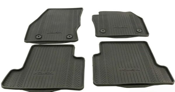 NEW GENUINE FORD KUGA MK2 FRONT AND REAR BLACK RUBBER FLOOR MATS SET RHD 1928463 - Image 2