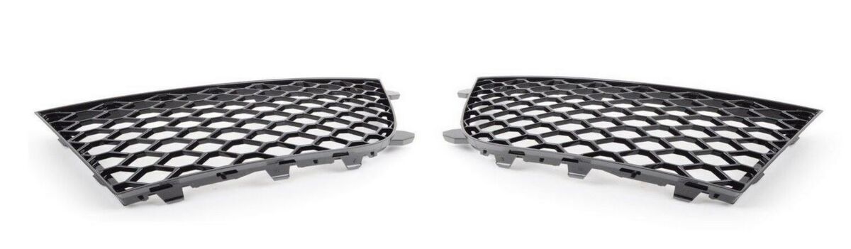 NEW GENUINE AUDI RS4 13-16 N/S LEFT O/S RIGHT FRONT LOWER GRILL GLOSS BLACK SET - Image 3