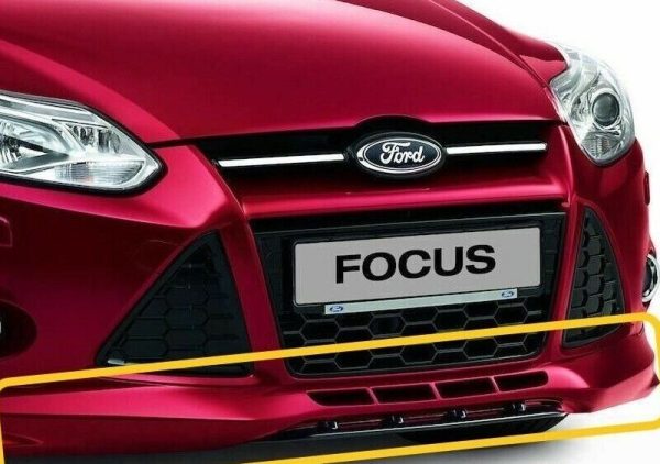 NEW GENUINE FORD FOCUS 11-15 FRONT BUMPER SPOILER WITH GLOSS BLACK EXTENSION 1759505 - Image 3