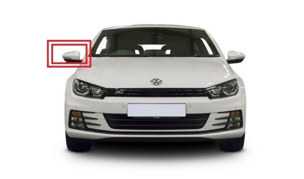 NEW GENUINE VW SCIROCCO 2008 - 2016 O/S RIGHT DOOR MIRROR CAP TRIM COVER PRIMED 3C8857538GRU - Image 3