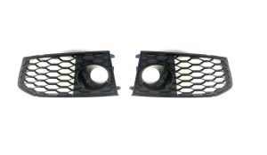 NEW GENUINE AUDI RS7 14-17 FRONT BUMPER FOG LIGHT GRILL LEFT RIGHT PAIR SET