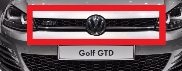 NEW GENUINE VW GOLF GTD MK7 2013-2016 FRONT UPPER CENTER GRILL BLACK 5G0853651AKBTV - Image 4
