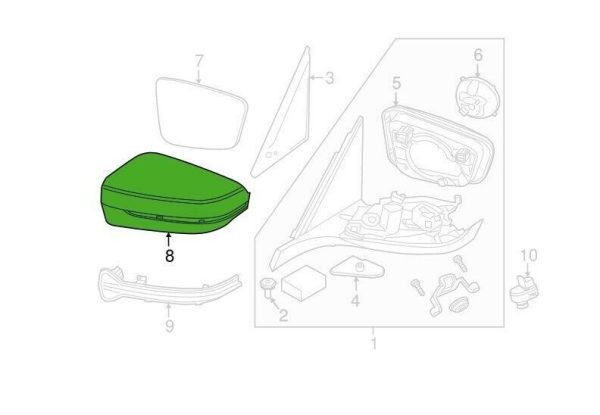 NEW GENUINE BMW G30 G31 G32 G11 G12 G14 G15 G16 MIRROR COVER CAP PAIR SET - Image 4