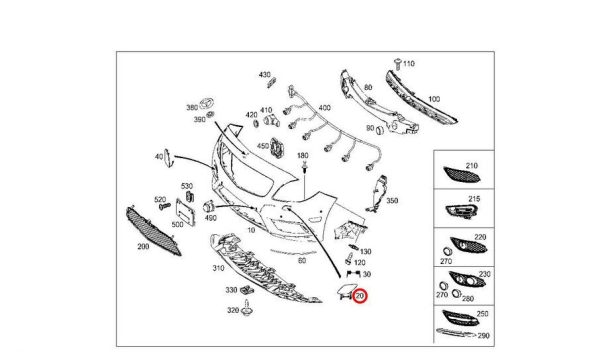 NEW GENUINE MERCEDES BENZ B CLASS W246 SRA COVER CAP LEFT PRIMED A2468850822 - Image 3