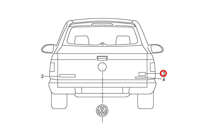 NEW GENUINE VW AMAROK 2010 - 2017 REAR BOOT LID TDI BADGE EMBLEM 2H0853675AGQF - Image 3
