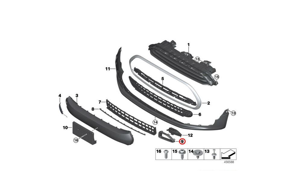 NEW GENUINE MINI COOPER CLUBMAN S F54 FRONT BRAKE AIR DUCT TRIM BLACK LEFT N/S 51117377809 - Image 3