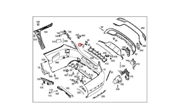 NEW GENUINE MERCEDES C W205 REAR BUMPER TOWING HOOK EYE CARBON COVER CAP A2058851324 - Image 3