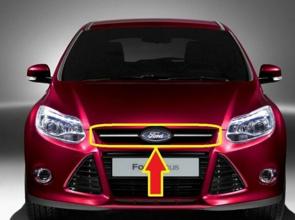 NEW GENUINE FORD FOCUS 11-15 FRONT BUMPER CENTER UPPER GRILLE WITH CHROME TRIM 2048467 - Image 4