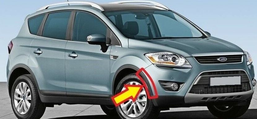 NEW GENUINE FORD KUGA 08-12 FRONT BUMPER GREY STONE DEFLECTOR RIGHT O/S 1536192 - Image 4