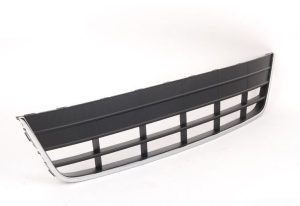 NEW GENUINE VW TIGUAN 12-16 FRONT CENTER LOWER GRILL BLACK CHROME 5N0853671B 82V