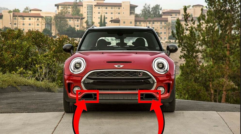 NEW GENUINE MINI COOPER CLUBMAN S F54 FRONT BRAKE AIR DUCT TRIMS BLACK PAIR SET 51117377809 + 51117377810 - Image 4