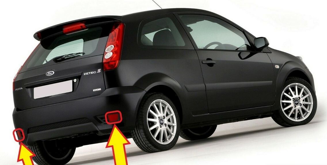 NEW GENUINE FORD FIESTA 04-08 ST ZETEC S REAR BUMPER LOWER REFLECTOR LEFT RIGHT - Image 5