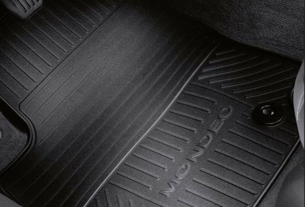 NEW GENUINE FORD MONDEO 07-12 FRONT BLACK RUBBER FLOOR CARPET MATS RHD 1458294 - Image 5