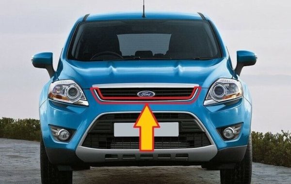 NEW GENUINE FORD KUGA 08-12 FRONT BUMPER CENTER UPPER GRILL CHROME SURROUND TRIM 1555245 - Image 5
